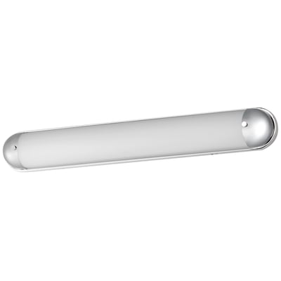 Maxim Lighting Capsule Bathroom Vanity Light in Polished Chrome, featuring sleek steel design for modern bathrooms.