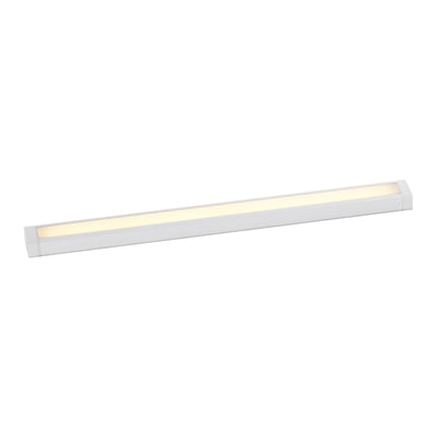 Maxim Lighting CounterMax Slim Stick Tunable White Under Cabinet Light in White Aluminum, perfect for modern kitchen illumination.