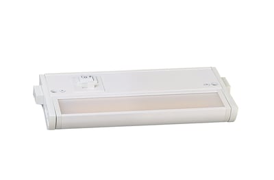 Maxim Lighting CounterMax Tunable White Under Cabinet Light in White, made of durable aluminum for stylish illumination.