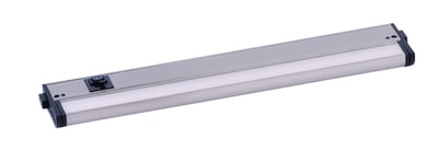 Maxim Lighting CounterMax Tunable White Under Cabinet Light in Satin Nickel, featuring durable aluminum construction for stylish illumination.
