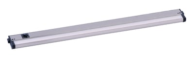 Maxim Lighting CounterMax Tunable White Under Cabinet Light in Satin Nickel, made of durable aluminum for stylish illumination.