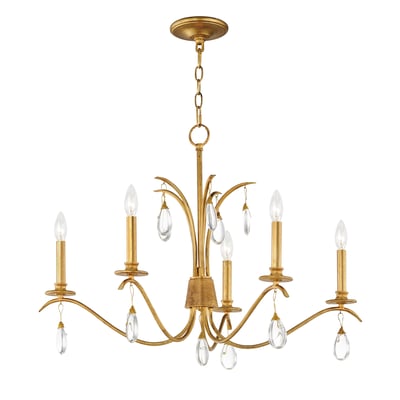 Eden Chandelier by Maxim Lighting in Charcoal Gold Leaf finish, featuring elegant steel and crystal design with multiple light fixtures.