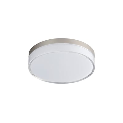 Edge Flush Mount Ceiling Light by Maxim Lighting in Satin Nickel finish, featuring a sleek, minimalist design with an Iron frame for modern interiors.
