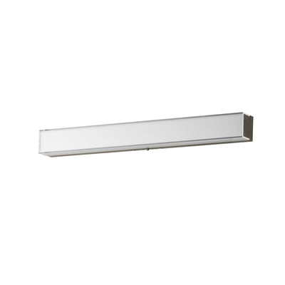 Maxim Lighting Edge Bathroom Vanity Light with a sleek Satin Nickel finish, featuring a modern design with PMMA Acrylic and Aluminum materials.