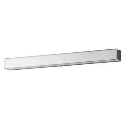 Maxim Lighting Edge Bathroom Vanity Light in Satin Nickel finish, featuring a sleek design with PMMA Acrylic and Aluminum materials.