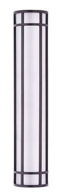 Maxim Lighting Moon Ray Outdoor Wall Sconce in Bronze finish with a sleek, modern design featuring a stainless steel frame and acrylic diffuser.