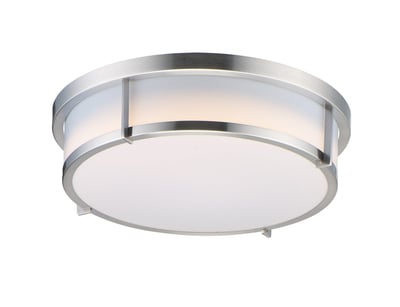Maxim Lighting Rogue Ceiling Light Fixture with a Satin Nickel finish, featuring a sleek design with polycarbonate and steel materials.