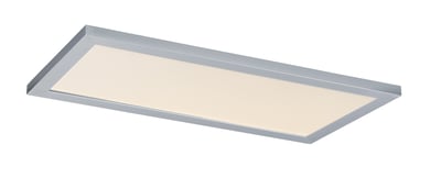 Maxim Lighting Sky Panel Ceiling Light Fixture in Brushed Aluminum with an Aluminum and Acrylic design, mounted on a ceiling.