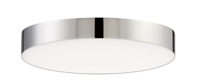 Maxim Lighting Trim Round 120V Ceiling Light in Polished Chrome finish, featuring a sleek polycarbonate and steel design for modern interiors.