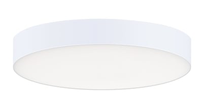Maxim Lighting Trim Round 120V Ceiling Light in a white finish, featuring a sleek polycarbonate and steel design for modern, efficient illumination.