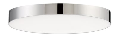 Maxim Lighting Trim Round 120V Ceiling Light in Polished Chrome finish, featuring a sleek polycarbonate and steel design for modern interiors.