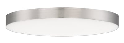 Maxim Lighting Trim Round 120V Ceiling Light with a sleek Satin Nickel finish, featuring a durable Polycarbonate and Steel construction.