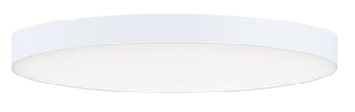 Maxim Lighting Trim Round 120V Ceiling Light with a sleek white finish, featuring a durable polycarbonate diffuser and steel frame.