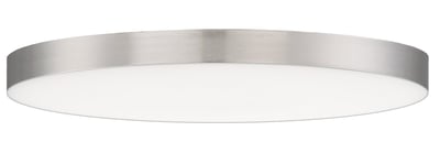 Maxim Lighting Trim Round 120V Ceiling Light with a sleek Satin Nickel finish, featuring a Polycarbonate and Steel construction.
