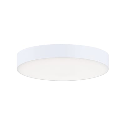 Maxim Lighting Trim Flush Mount Ceiling Light with a white steel frame and polycarbonate diffuser, providing a sleek, modern look for any room.
