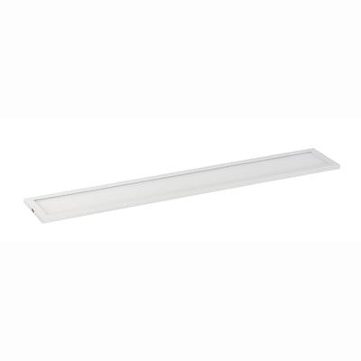 Maxim Lighting Wafer Linear Ceiling Light in White finish, featuring a sleek, modern design with Aluminum and Polycarbonate materials.