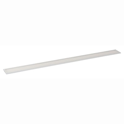 Maxim Lighting Wafer Linear Ceiling Light in White finish, featuring a sleek, minimalist design with aluminum and polycarbonate materials.