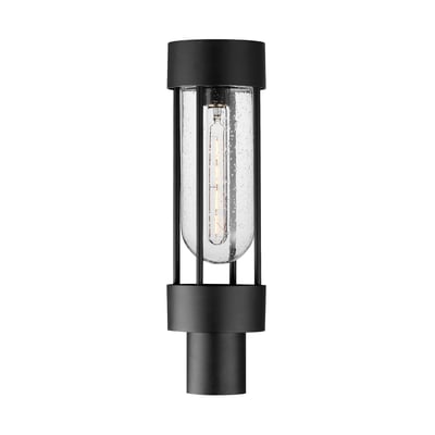 Maxim Lighting Millennial Outdoor Post Mount in Black finish with Aluminum and Glass construction, featuring a sleek, modern design.