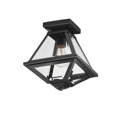 Maxim Lighting Prism Flush Mount Ceiling Light with a sleek Black finish and Steel construction, featuring a modern geometric design.