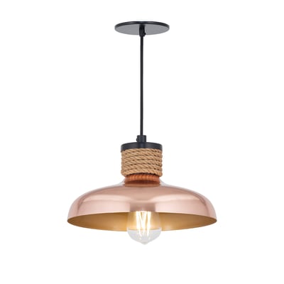 Maxim Lighting Bingham Pendant in Copper finish, featuring a sleek steel design for modern home decor.