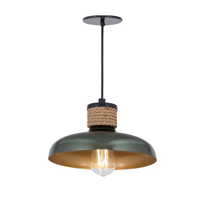 Maxim Lighting Bingham Pendant in June Bug finish, crafted from durable steel, adding elegance to any space.