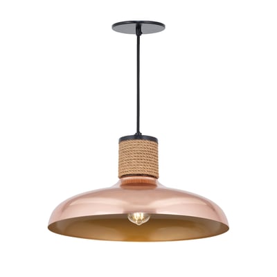 Maxim Lighting Bingham Pendant in Copper finish, featuring a sleek steel design for modern home décor.