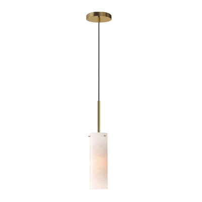 Maxim Lighting Blizzard Pendant in Natural Aged Brass, featuring a stylish steel and glass design for modern interiors.