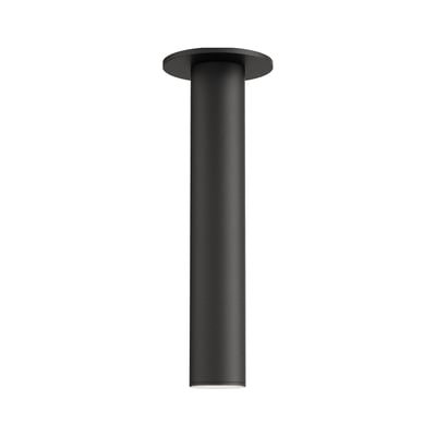 Maxim Lighting Calibro Outdoor Flush Mount in Black, featuring durable aluminum and glass for stylish outdoor illumination.