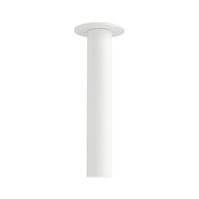 Maxim Lighting Calibro Outdoor Flush Mount in White, featuring durable Aluminum and Glass for stylish outdoor illumination.
