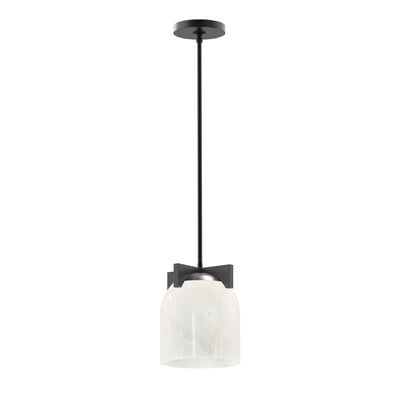 Maxim Lighting Scoop Pendant/Flush Mount with a sleek black steel frame and glass shade, showcasing a modern design.