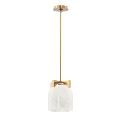 Scoop Pendant/Flush Mount by Maxim Lighting in Natural Aged Brass finish, featuring a sleek steel and glass design, elegantly suspended from the ceiling.