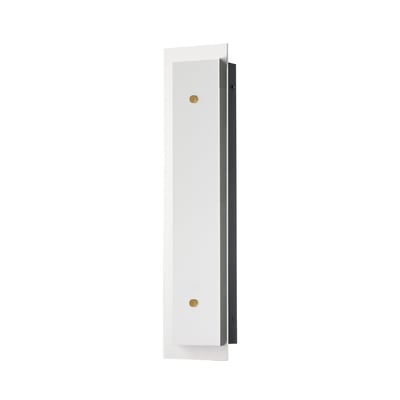 Maxim Lighting Spectre Wall Sconce in Black with Natural Aged Brass finish, featuring a sleek design with Steel and Glass elements.