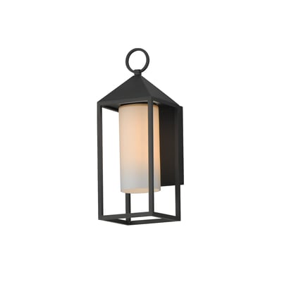 Maxim Lighting Aldous Outdoor Wall Sconce in Black, featuring durable aluminum and glass for stylish outdoor illumination.
