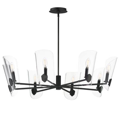 Maxim Lighting Armory Chandelier in Black finish, featuring durable Steel and elegant Glass for a modern home decor.