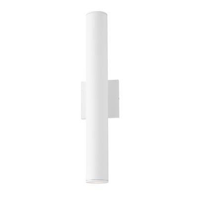 Maxim Lighting Calibro Outdoor Wall Sconce in White, featuring durable aluminum and glass for stylish outdoor illumination.