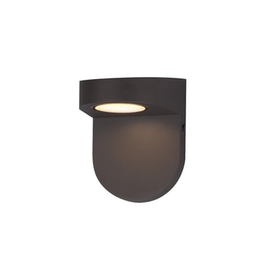 Maxim Lighting Ledge Outdoor Wall Sconce in Architectural Bronze finish, featuring a sleek Aluminum and Glass design for modern outdoor illumination.