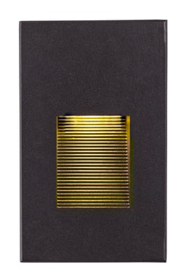 Maxim Lighting Path LED Vertical Step Light in bronze finish, featuring a sleek aluminum frame with a modern design, illuminating steps with warm light.