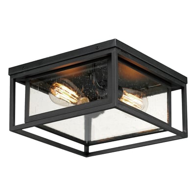 Maxim Lighting Cabana VX Flush Mount in Black EPMM, stylish ceiling light fixture for modern home decor.