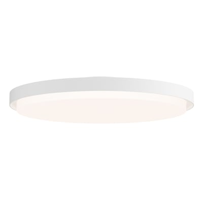 Maxim Lighting Float Flush Mount with a sleek design, featuring a white aluminum and plastic finish, perfect for modern interiors.