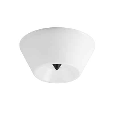 Maxim Lighting Tack Flush Mount, featuring a sleek black steel frame with a clear glass shade, elegantly illuminates the space with a modern touch.