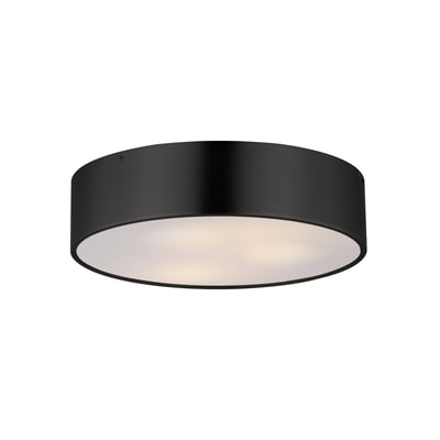 Maxim Lighting Tommy Surface Mount in Black finish, featuring a sleek steel design with a modern aesthetic, perfect for contemporary interiors.