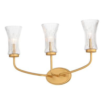 Maxim Lighting Camelot Wall Sconce in Natural Aged Brass, featuring durable steel and elegant glass design.
