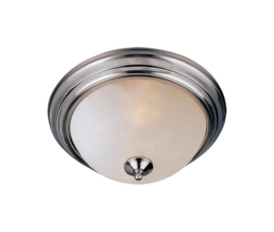 Maxim Lighting Essentials 584x Flush Mount with a sleek Satin Nickel finish and a smooth Glass shade, designed for modern interiors.