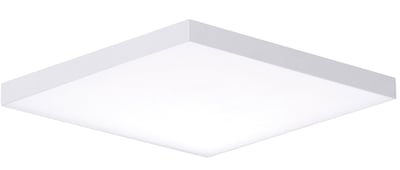 Maxim Lighting Trim Flush Mount in White finish, featuring a sleek polycarbonate and steel design, perfect for modern and minimalist interiors.