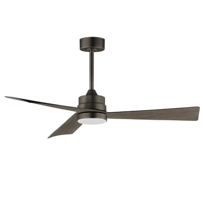 Maxim Lighting Vortex Ceiling Fan with Light in Dark Satin Nickel finish, featuring a sleek steel design with modern blades and integrated lighting.