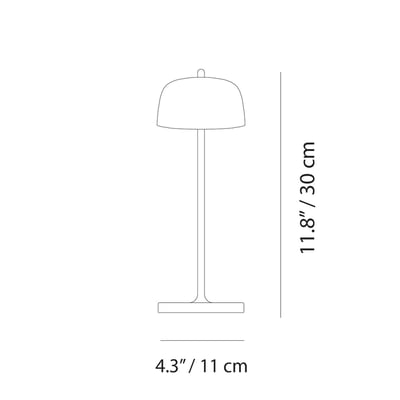 Zafferano Theta Cordless Table Lamp | Lightopia