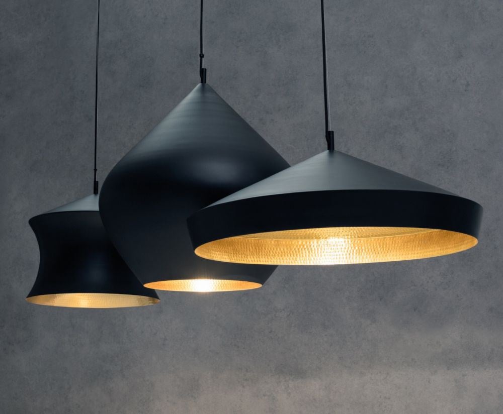 シーリングライト・天井照明 Tom Dixson BEAT LED TRIO ROUND BLACK Beat Trio Round Pendant System | Buy Tom Dixon online at A+R