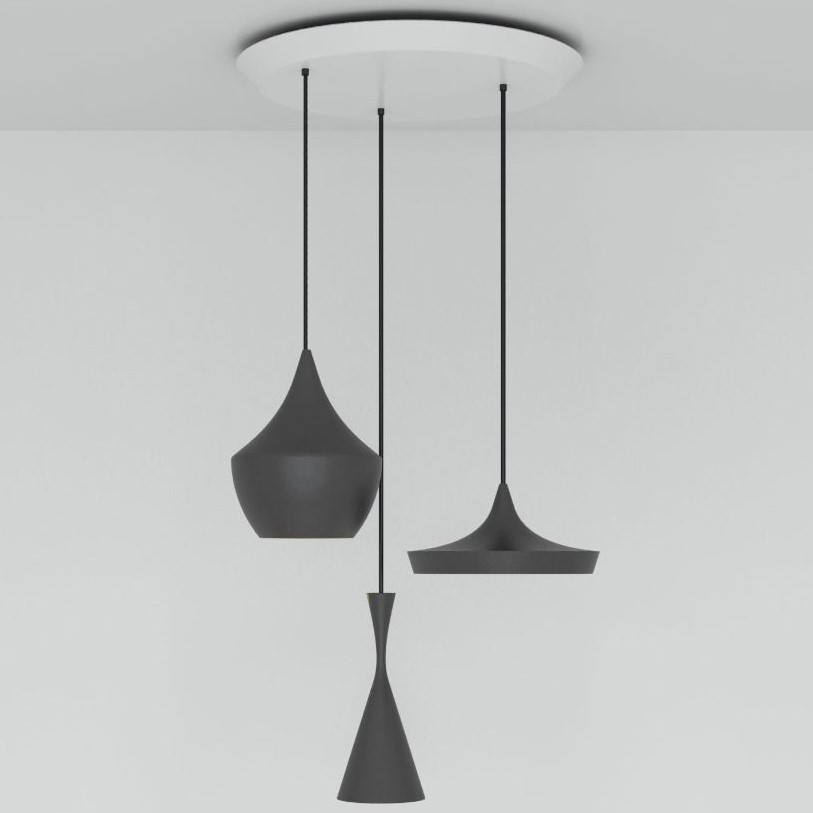 Tom Dixon Beat Round LED Multi Light Pendant | Lightopia