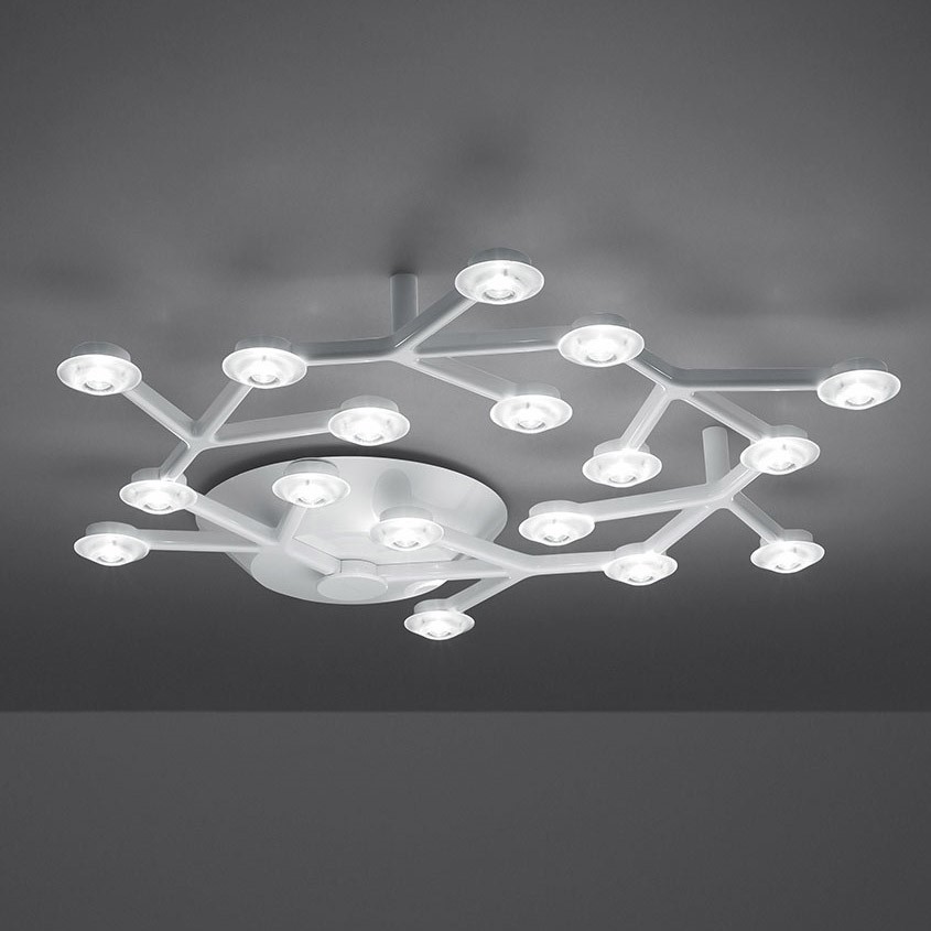 Artemide LED Net Circular Semi-Flush Mount | Lightopia