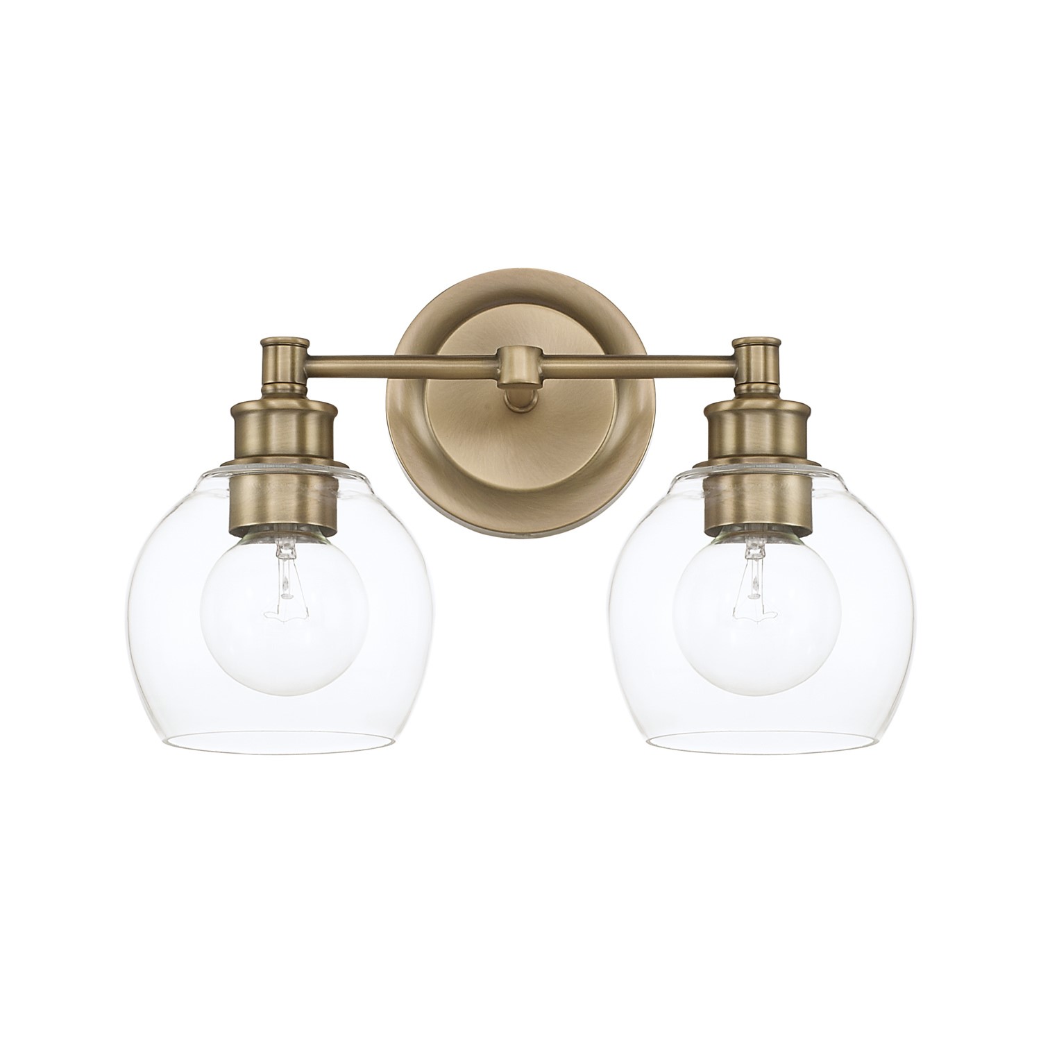 capital lighting aged brass vanity light